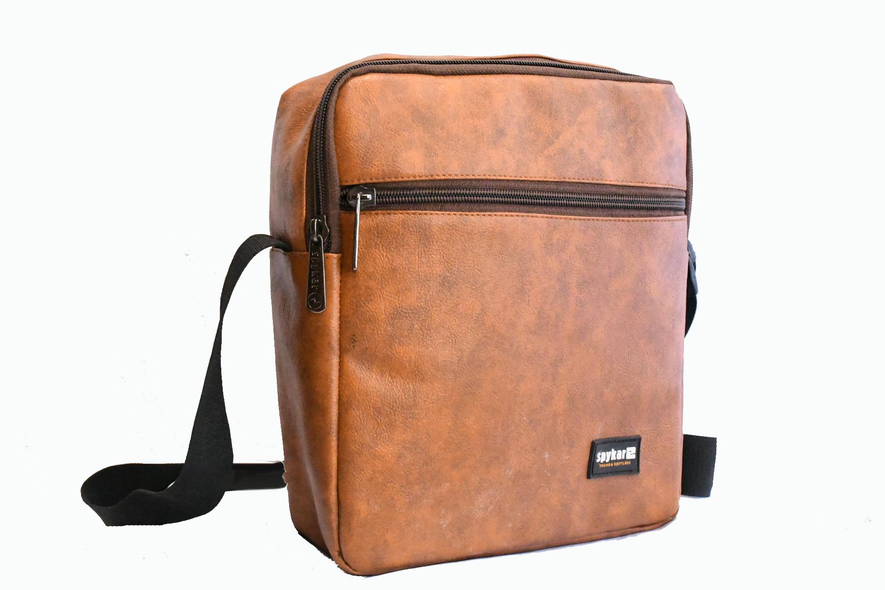 Spyker Brown Unisex Sling Bag 2